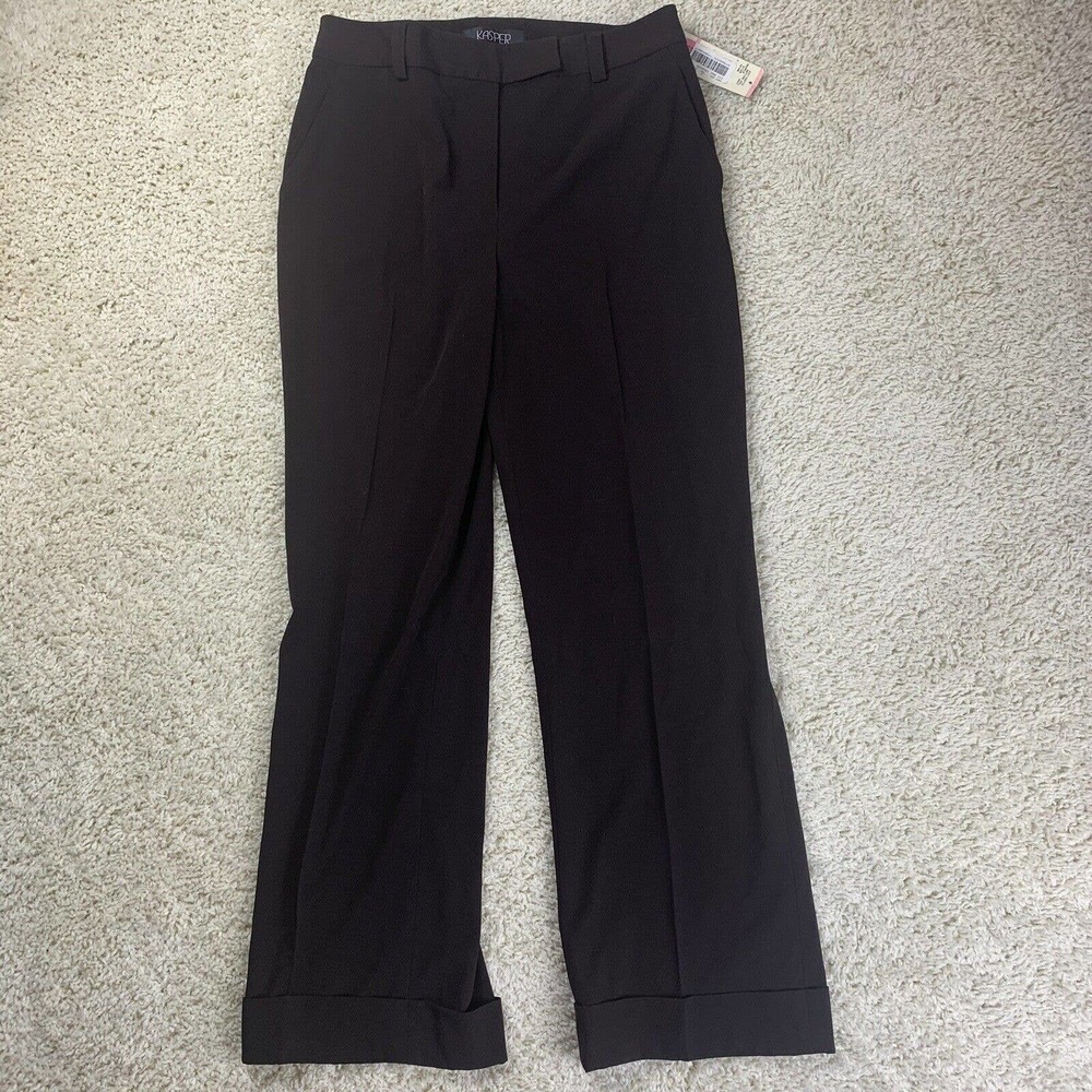 KASPER - WOMEN'S Chocolate Brown DRESS PANTS - SIZE 10